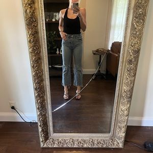 Shop Re/Done Mid Rise Wide Leg Denim